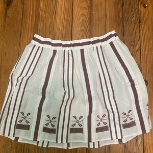 Lou & Grey LOFT Elastic Cotton Skirt Size S